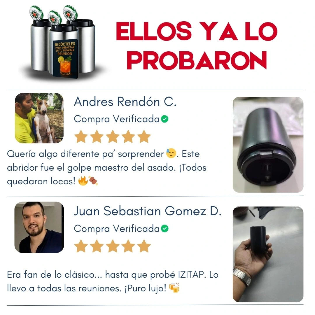 IZITAP® Destapador de Botellas Magnetico